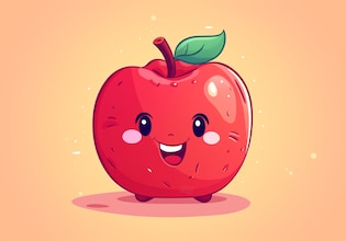 apple cartoon