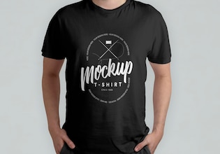 black t shirt mockups