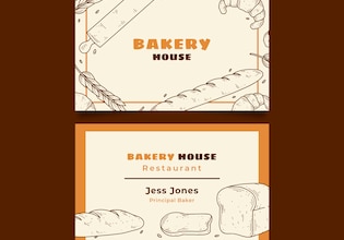 bakery business cards