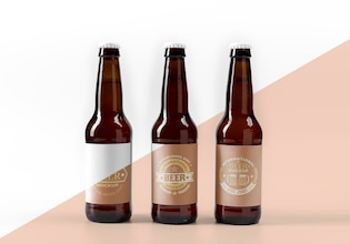 Beer bottle mockups