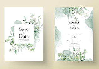 Rustic wedding invitations