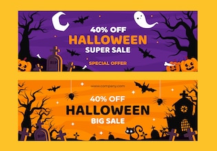 Halloween banners