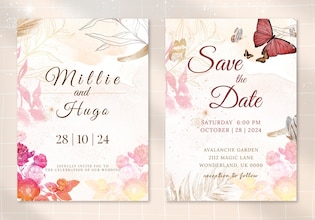 Butterfly invitations