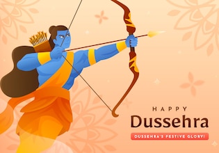 Dussehra illustration