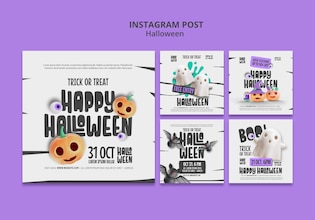 Halloween social media posts