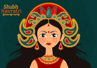 Navratri cartoon