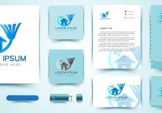 cleaning services business cards