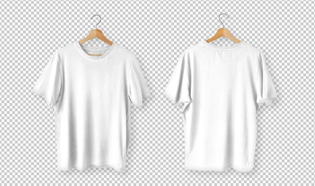 Free PSD isolated pack of white tshirts front view