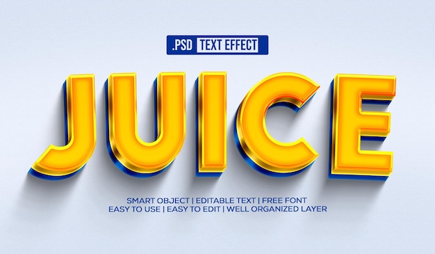 Free PSD juice text style effect