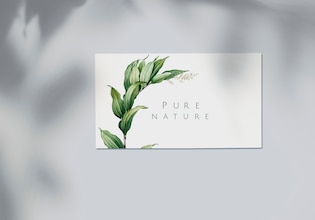 business card floral