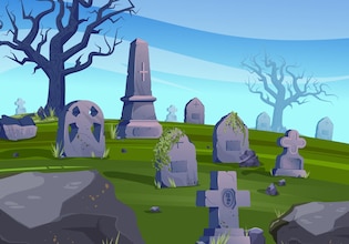 tombstone illustrations