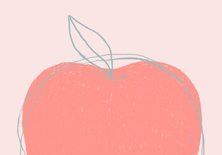 Apple drawing