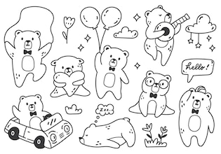 teddy bear drawings