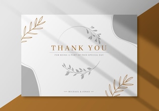 Wedding thank you cards