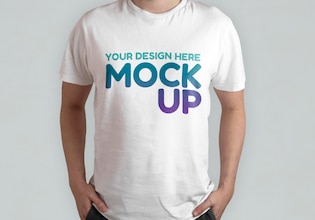 white t shirt mockups