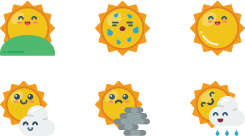 sun icons